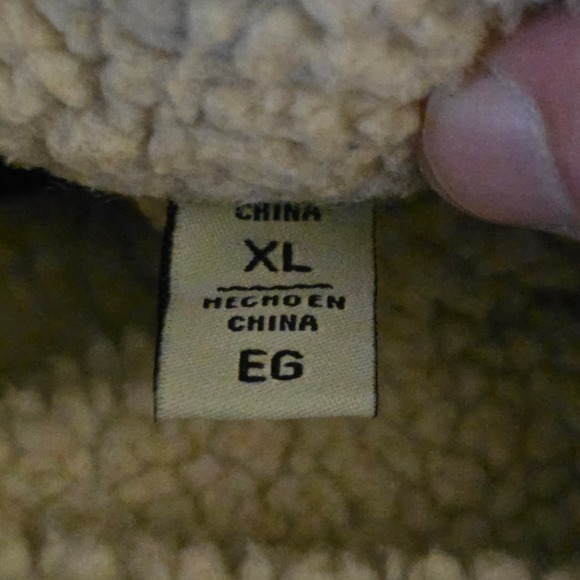 Levi's Mens XL Faux Suede Sherpa Collar Bomber Jacket Winter Coat - Picture 4 of 9